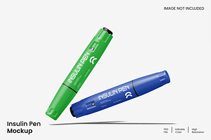 Insulin Pen Mockup, a Pens & Pencil Mockup by Unerispace