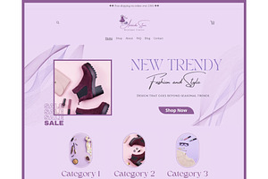 Pastel Lilac Gradient Shopify Theme