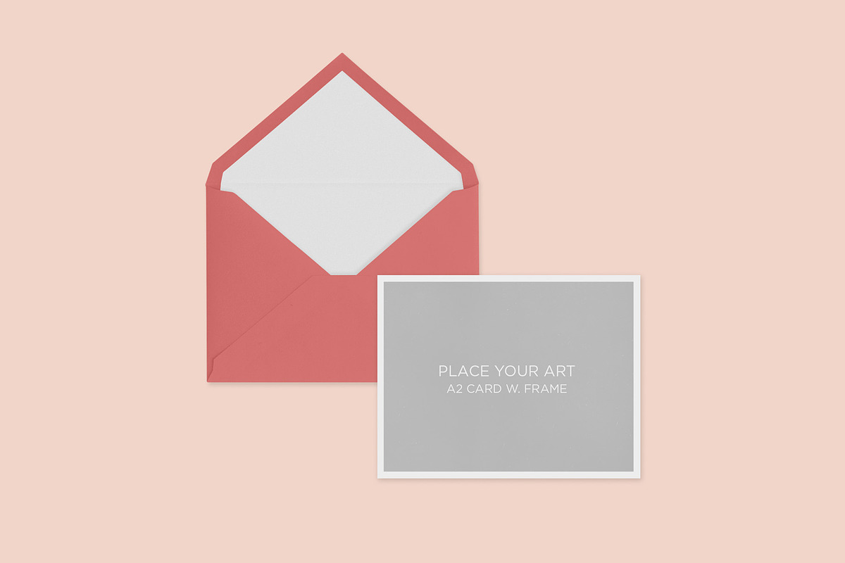 Minimal Greeting Card Envelope, an Advertising Mockup by Xtrahive (Photo 7 of 7)