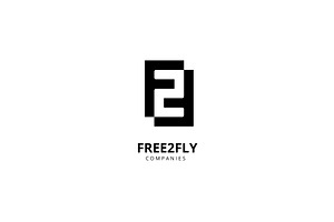 F 2 F Logo, a Branding & Logo Template by CAIRON CREATIVESTUDIO