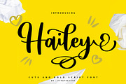 Hailey - Cute and Bold Script, a Script Font by Typefactoryco (Thumbnail 1 of 7)