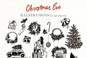 Christmas vector illustration doodle, an Object Illustration by Yuliya Derbisheva (Thumbnail 5 of 12)