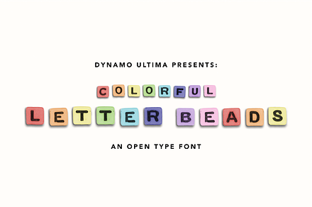 Color Letter Beads - Alphabet Font, a Font by Dynamo Ultima