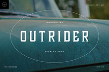 Outrider - Modern Slab Serif Display