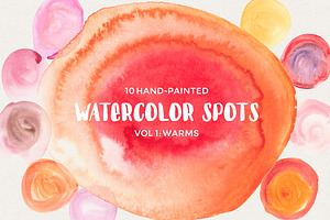 Watercolor Spots Vol 1: Warms