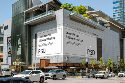 Urban Corner Billboard Mockup PSD, an Advertising Mockup by Area Mockups