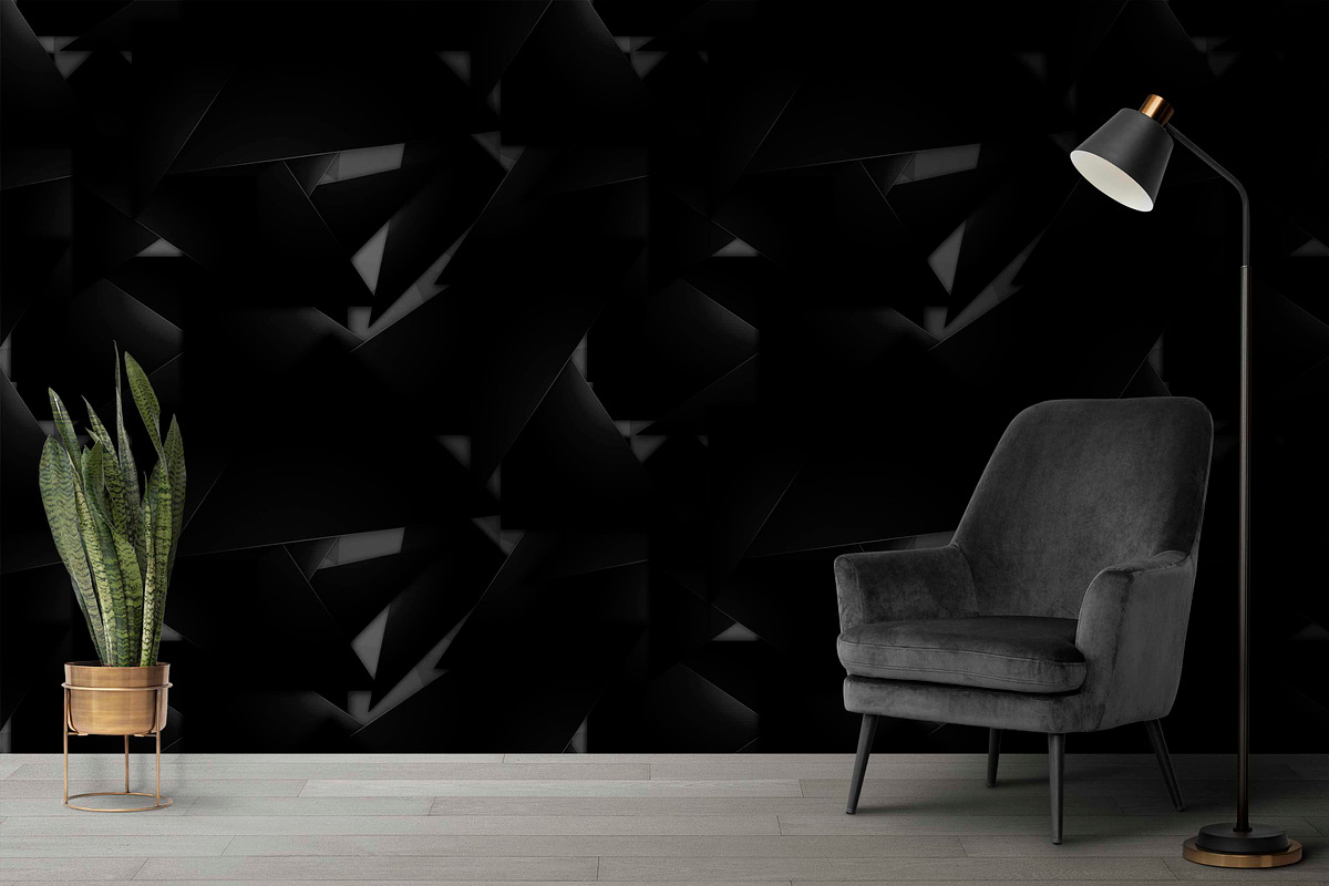 dark polygonal background, a Pattern Graphic by AAN Seamless Shop (Photo 2 of 2)