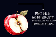 Watercolor Apples Clipart, an Illustration by Libby Wishes (Thumbnail 4 of 6)