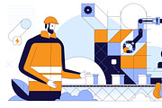 Robotics in Industrial Automation, a Technology Illustration by IcoMaker (Thumbnail 20 of 21)
