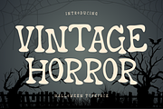 Vintage Horror is a Halloween font, a Handwritten Font by Brown Cupple (Thumbnail 1 of 9)