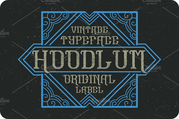 Hoodlum label font preview 8