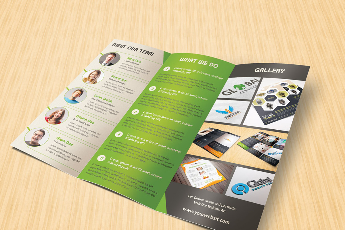 Creative Studio Trifold Brochure, a Brochure Template by Saptarang (Photo 4 of 5)