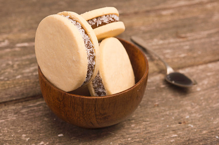 alfajores delicious traditional argentine sandwich cookies, a Food & Drink Photo by DalaiFood
