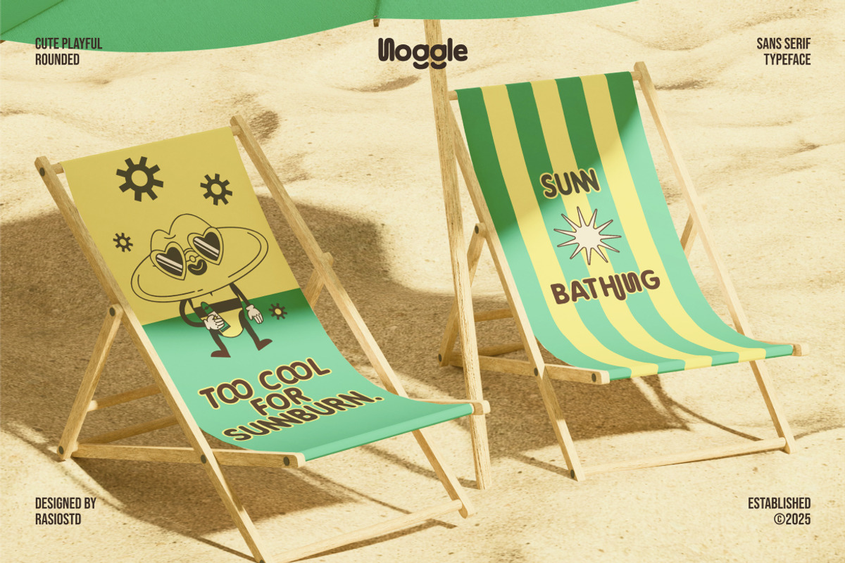 Noggle Cute Playful Rounded Font, a Sans Serif Font by Rasio Studio (Photo 9 of 9)