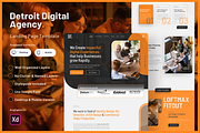 Detriot - Agency Landing Page, a Landing Page Template by byalikhan (Thumbnail 1 of 6)