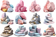 3D Rock Clipart Png, an Object Illustration by Forhadx5 (Thumbnail 4 of 6)