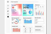 Project Management Dashboard, an UI Kit Template by MightyDesign (Thumbnail 2 of 5)