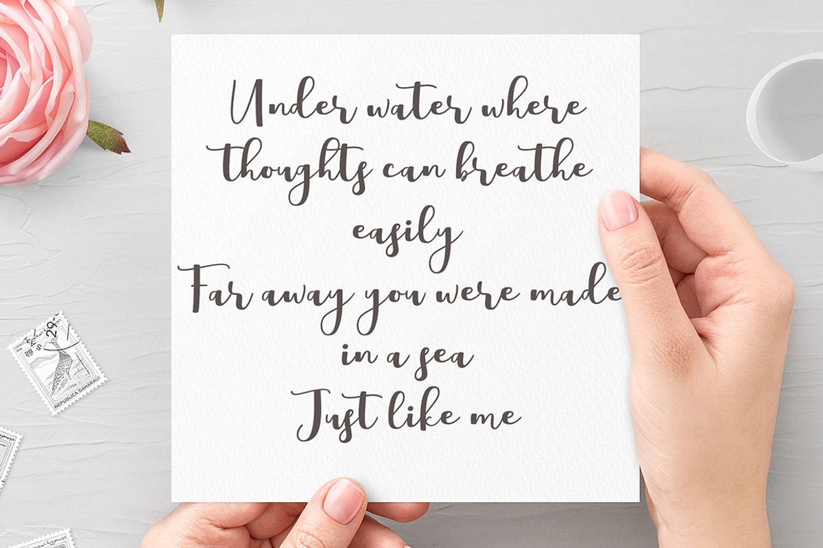 Boulevard Script Font preview 3