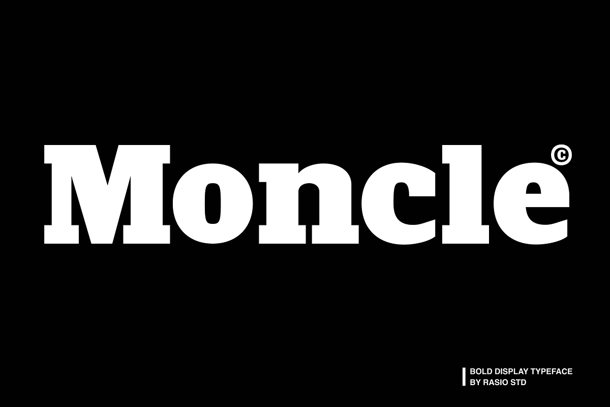 Moncle Bold Display Typeface Font, a Sans Serif Font by Rasio Studio (Photo 1 of 8)
