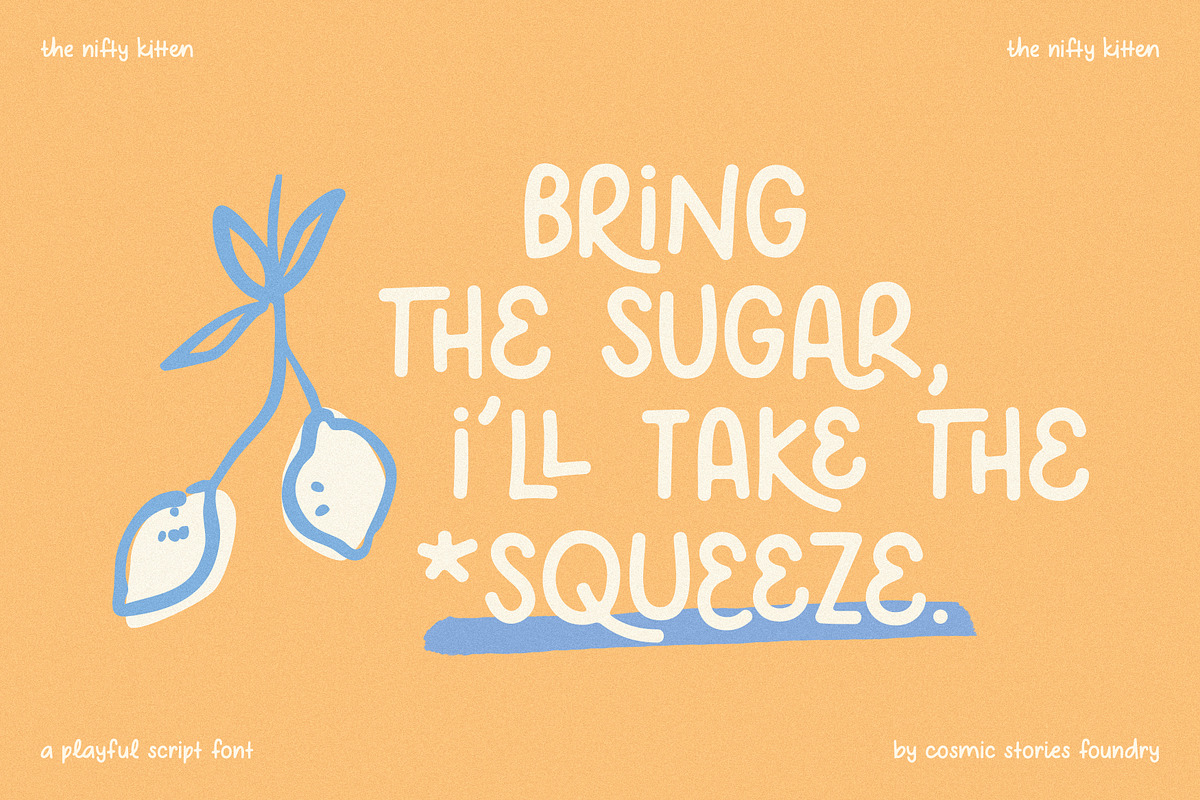 The Nifty Kitten Script Font, a Script Font by CarmineType (Photo 8 of 21)