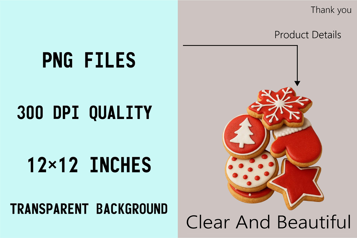 Chic Neon Red Christmas Clipart Bund, an Illustration by SVGArt (Photo 5 of 8)