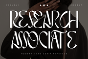RESEARCH ASSOCIATE - LUXURY FONT, a Sans Serif Font by 177Studio (Thumbnail 1 of 8)