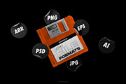 200 Abstract shapes & backgrounds, an Object Graphic by SPEED APEX (Thumbnail 7 of 19)