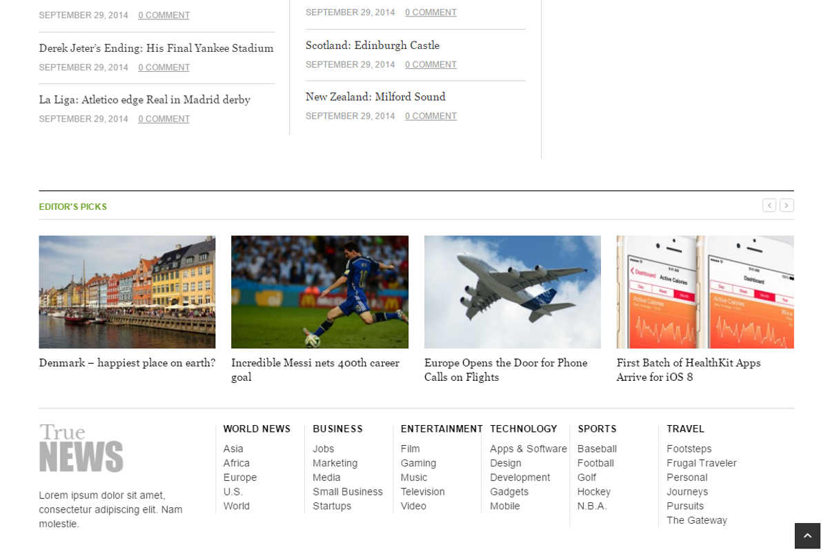 TrueNews WordPress Theme, a WordPress Template by Theme Junkie (Photo 2 of 4)