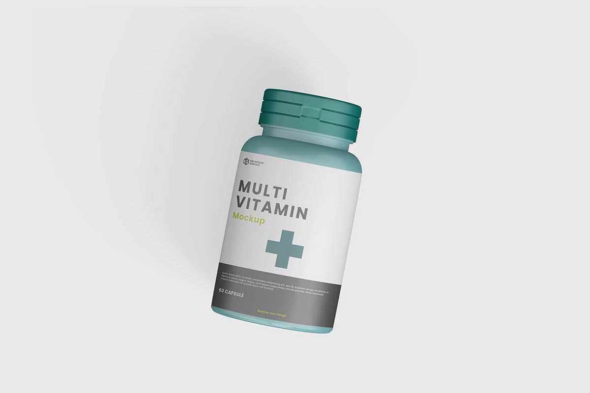 Supplement Jar / Bottle Mock-Up, a Packaging Mockup by tiyasprabawa (Photo 5 of 5)