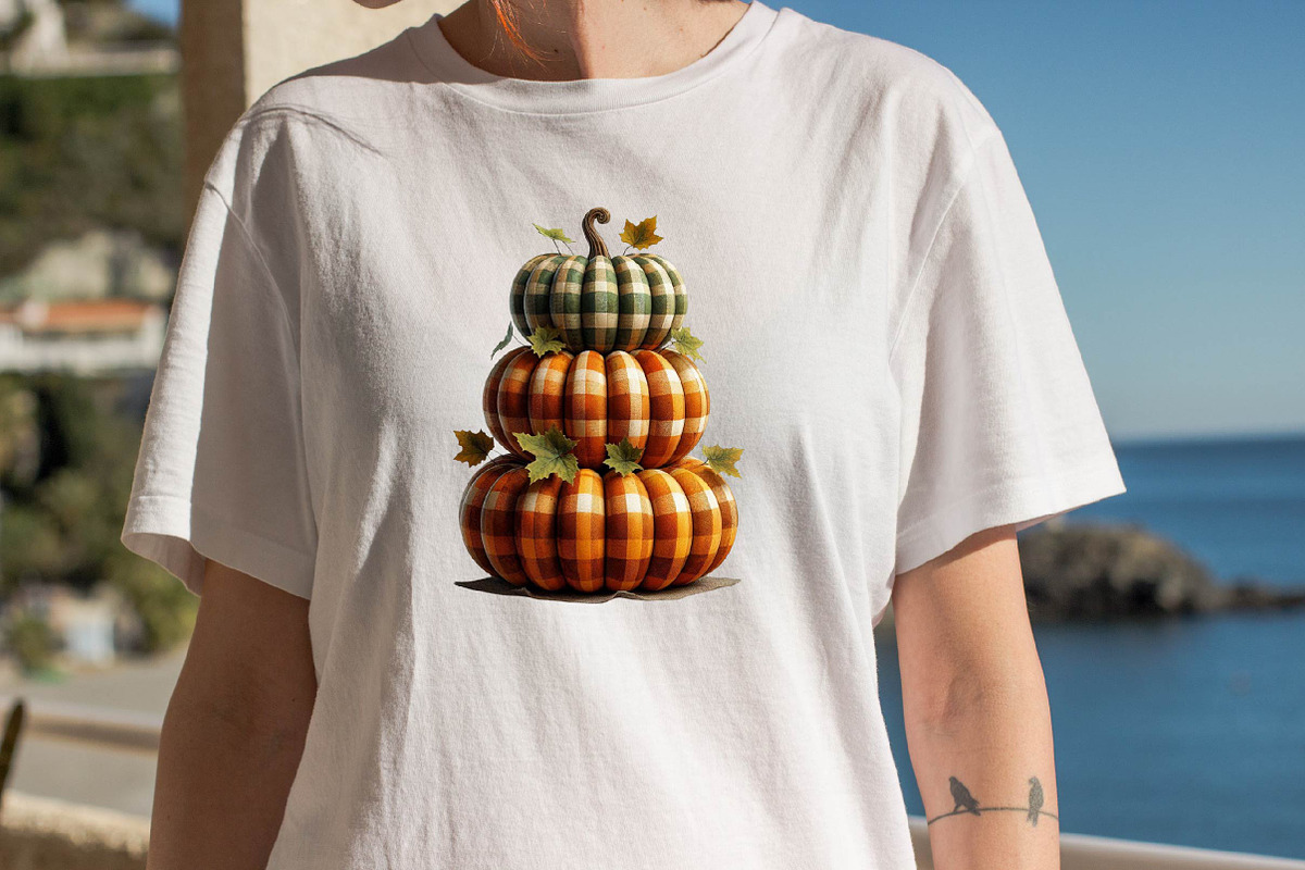 Plaid Pumpkin Clipart Set  Sublimat, an Illustration by SVGArt (Photo 8 of 8)