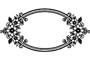 Black Floral Wreath Frame Set, an Illustration by Designer_Momina (Thumbnail 5 of 20)