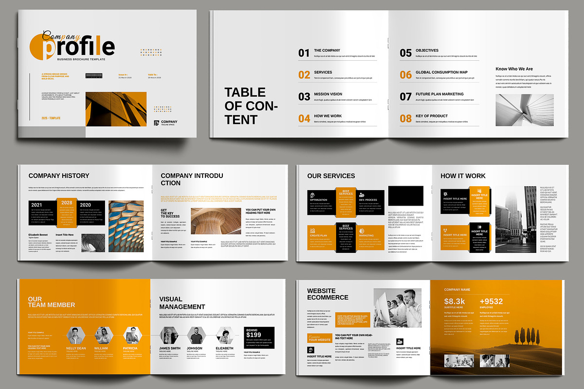 Company Profile Template Design, a Brochure Template by MightyDesign (Photo 1 of 6)