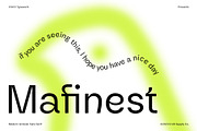 Mafinest - Modern Grotesk, a Sans Serif Font by Craft Supply Co. (Thumbnail 1 of 8)