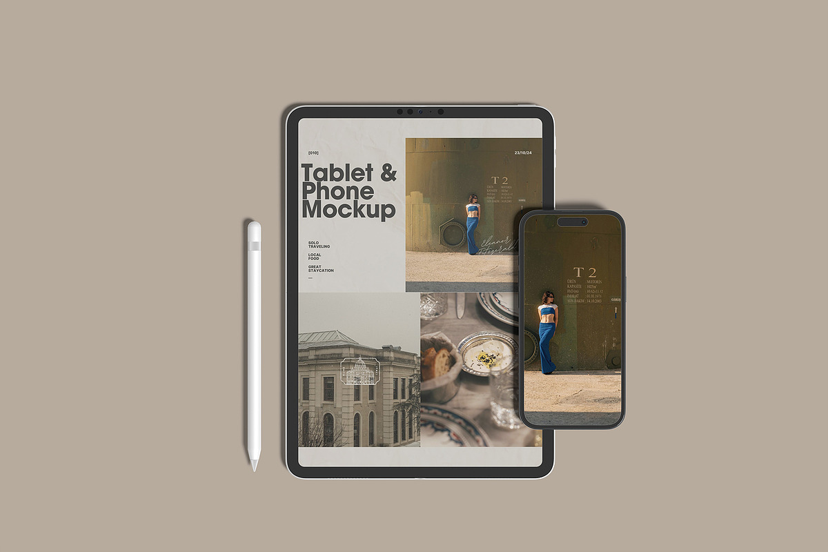 ipad Pro and iphone 16 Mockup, an iPad Mockup by Bangdastudio (Photo 4 of 11)