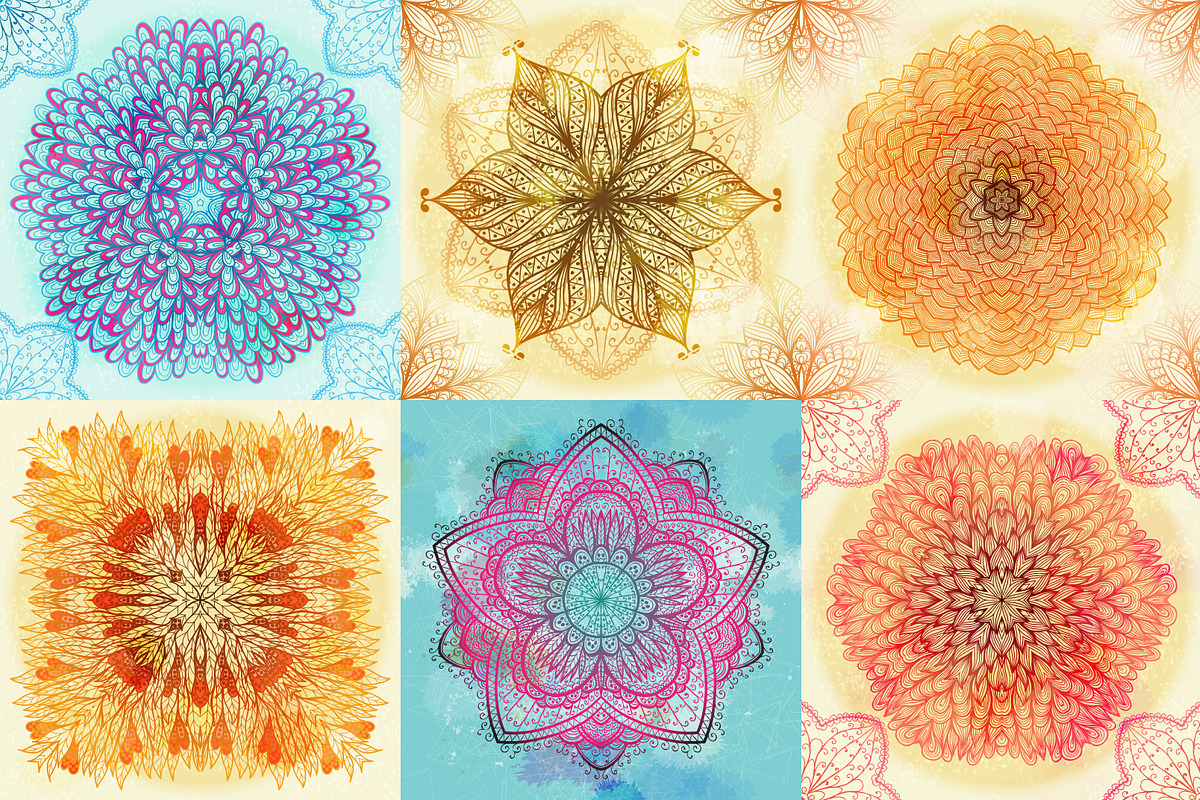 15 Floral Symmetry Patterns preview 4