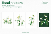 Spring Snowdrops Flowers Collection, an Object Illustration by Harmony Draws (Thumbnail 7 of 9)