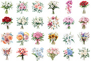 Flower Bouquet Wedding Flowers Png, an Illustration by Sublimation Artist (Thumbnail 2 of 6)