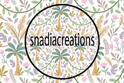 Soft Sage Jungle Dreams, a Pattern Graphic by snadiacreations (Thumbnail 1 of 3)