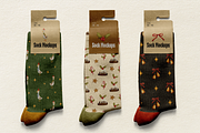 Christmas Geese - Clipart&Patterns, a Seasonal Illustration by Yevsikova_illustrations (Thumbnail 9 of 11)