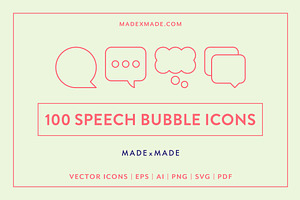 Speech Bubble Icons