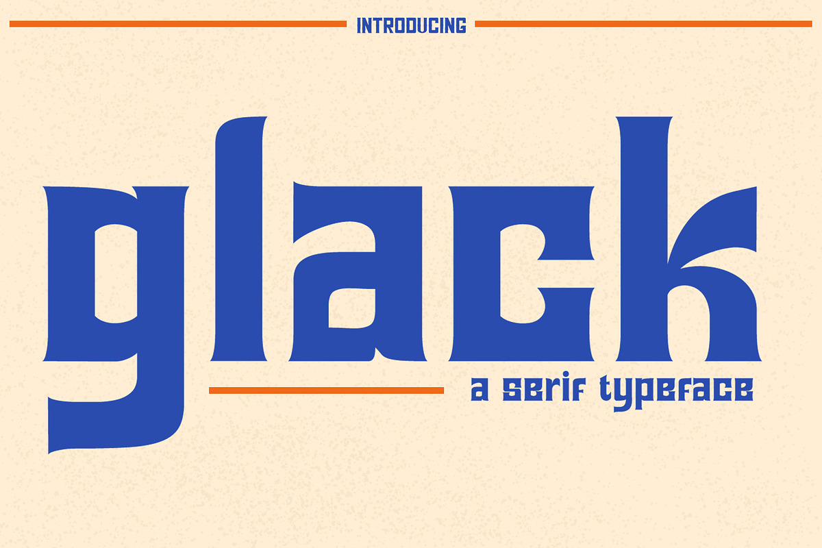 Glack – Serif Vintage Font, a Serif Font by kangfont Studio (Photo 11 of 11)