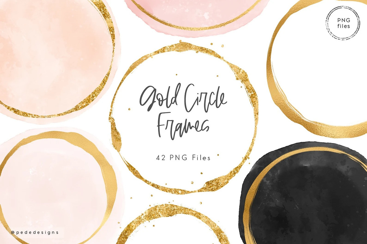 Gold Textures & Elements Bundle, a Texture Graphic by PeDe Designs (Photo 6 of 11)