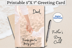 Father's Day Greeting Card PDF