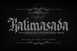 Kalimasada - Blackletter Type Font, a Blackletter Font by Meizzaluna Design