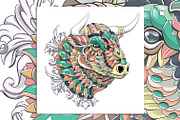 Ethnic Collection: Bull, an Animal Illustration by ArtoJoy (Thumbnail 2 of 5)