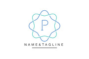 Elegant flower monogram template, a Branding & Logo Template by WORAKAMON Design Studio (Thumbnail 2 of 5)