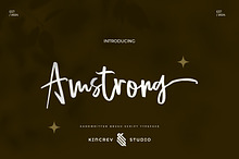 Amstrong - Handwritten Brush Script
