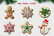 Christmas Alphabet Cookies - PNG, a Decorative Illustration by MP Vault (Thumbnail 5 of 5)