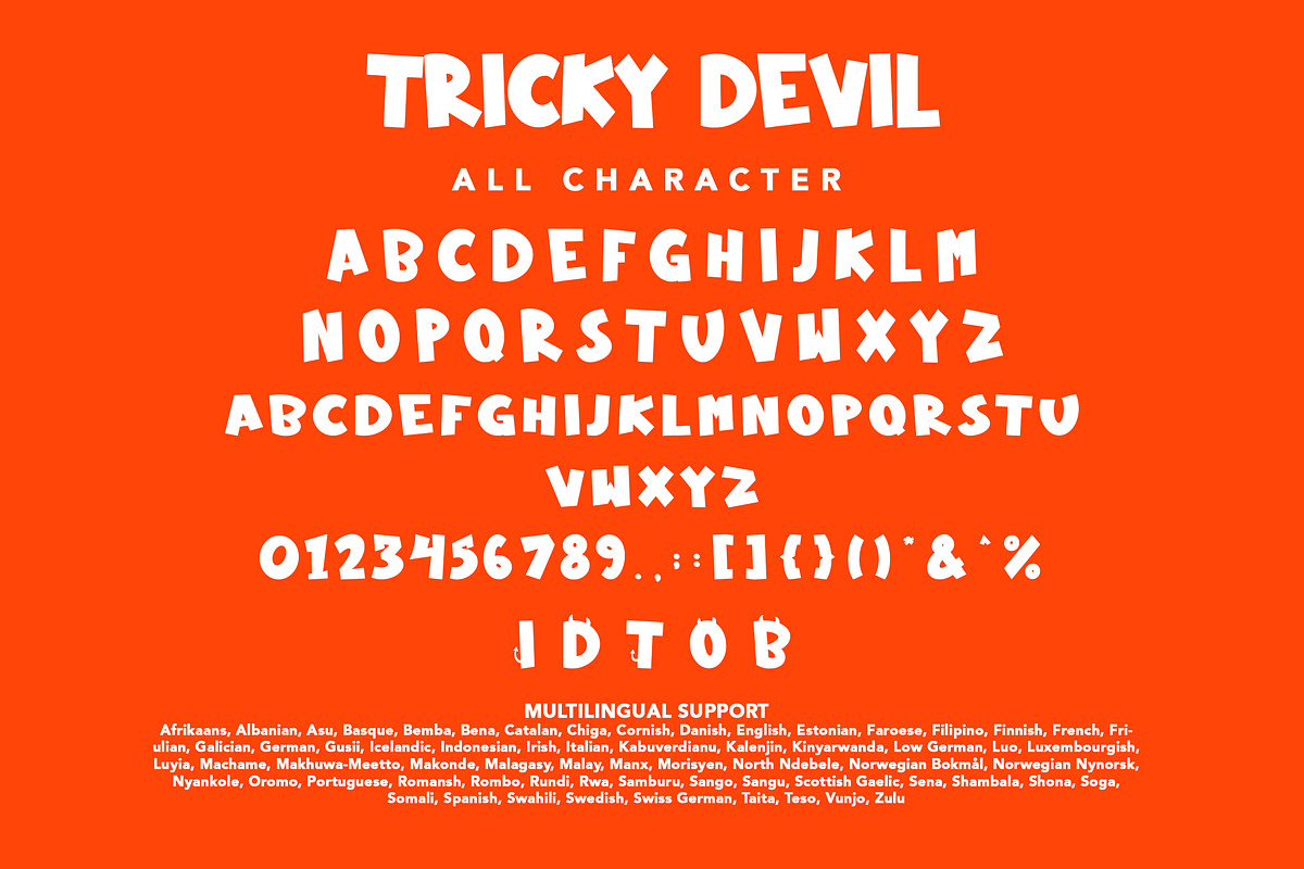 Tricky Devil, a Handwritten Font by HATFSTUDIO (Photo 7 of 8)