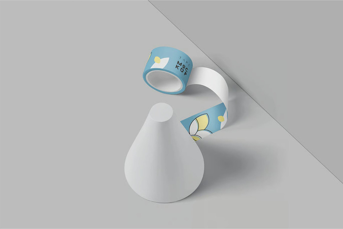 Small Packaging Tape Mockups, a Packaging Mockup by megostudi0 (Photo 4 of 6)